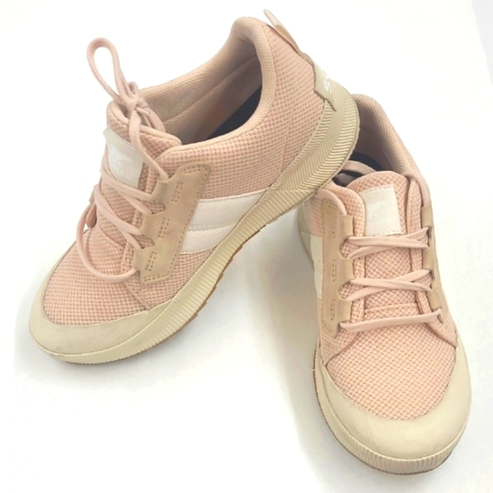 Sorel Women's Pink/Tan Sneakers Size 9.5
